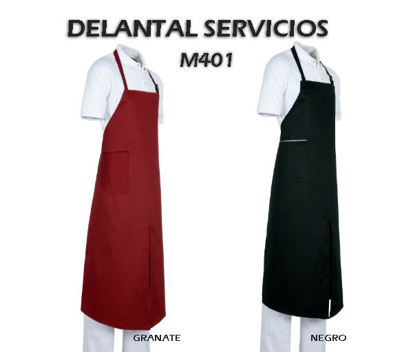 DELANTAL LARGO SERVICIOS M401