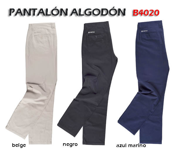 PANTALON RECTO ALGODÓN B4020