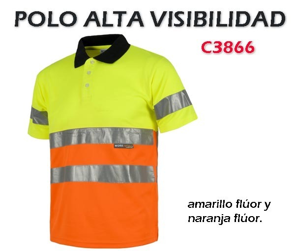 POLO FLÚOR ALTA VISIBILIDAD C3866