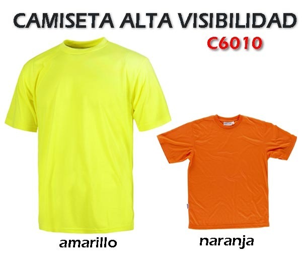 CAMISETA FLÚOR ALTA VISIBILIDAD C6010