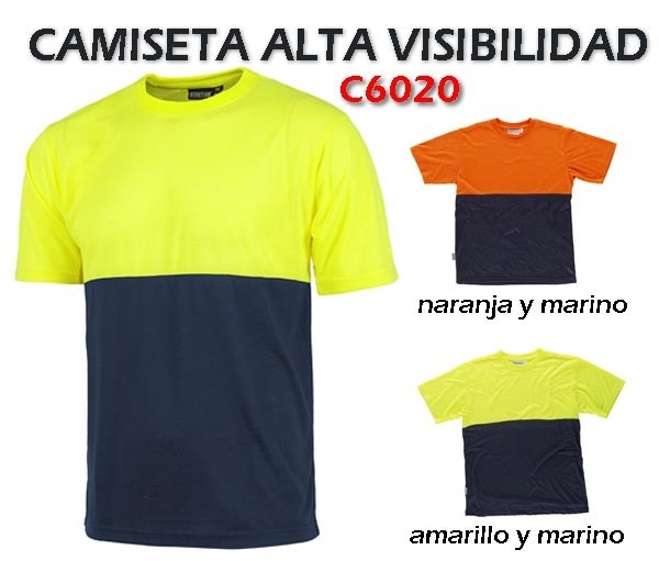CAMISETAS ALTA VISIBILIDAD 2 COLORES C6020