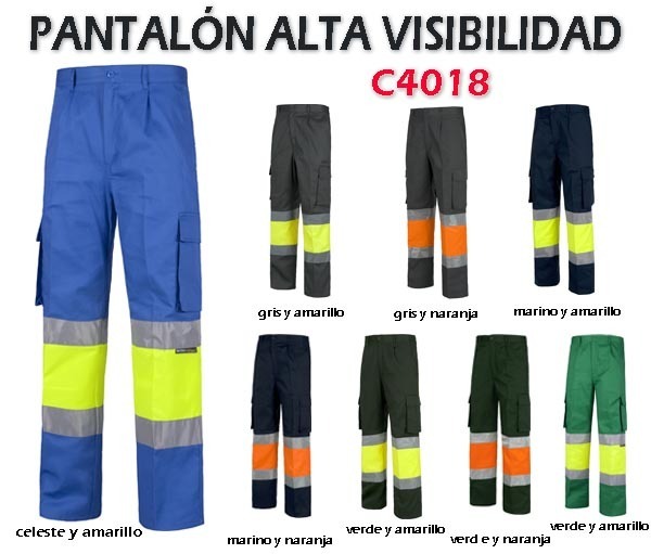 PANTALONES ALTA VISIBILIDAD C4018