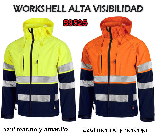 CHAQUETA WORKSHELL ALTA VISIBILIDAD S9525