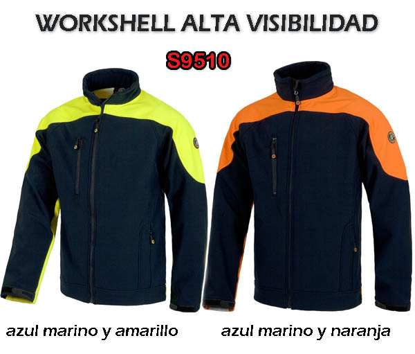 CHAQUETA WORKSHELL COMBI ALTA VISIBILIDAD S9510