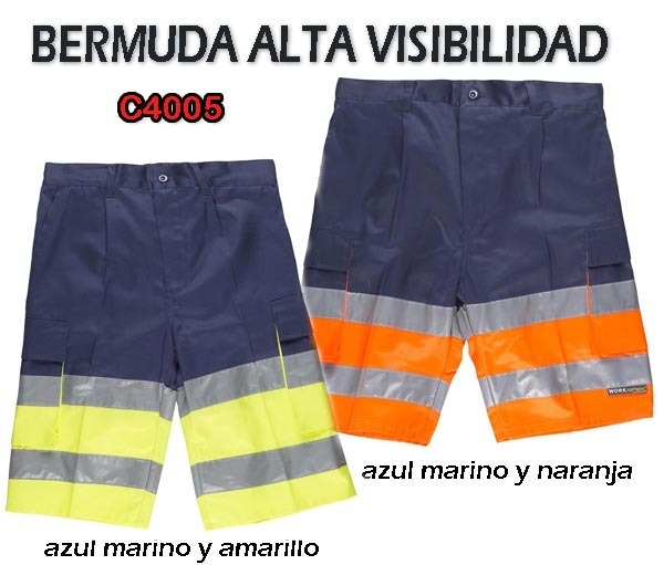 BERMUDA COMBI ALTA VISIBILIDAD C4005