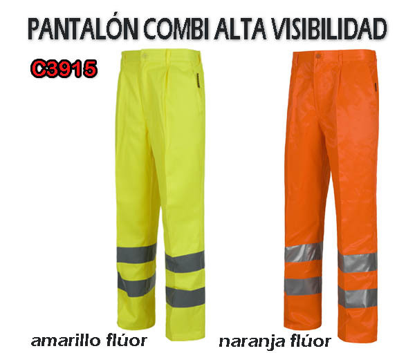 PANTALON COMBI ALTA VISIBILIDAD C3915